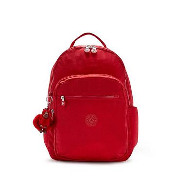 Kipling Seoul Large 15" Backpack Laptoptassen Rood | België 1569GS